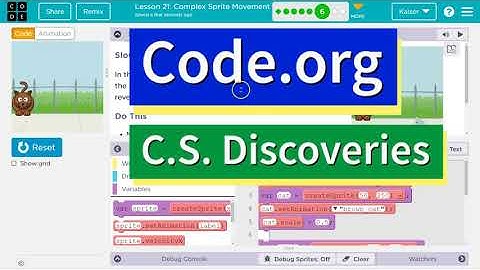 Code.org Lesson 22.5 B Complex Sprite Movement | Answer Tutorial | Slow Down and Release Practice B