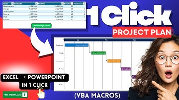 Create a Fully Automated Gantt Chart in Excel (VBA) + Export to PowerPoint | Project Timeline Tuto