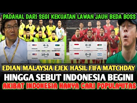 SAPU BERSIH FIFA MATCHDAY❗️ MALAYSIA BUAT PERBANDINGAN DENGAN INDONESIA❗️