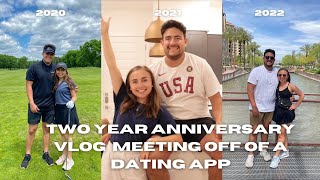 How We Met on Hinge | TWO YEAR ANNIVERSARY VLOG | Dallas date day vlog | We met off of Hinge |