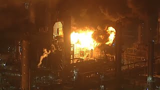 Massive fire erupts at Chevron refinery in El Segundo