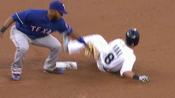 TEX@SEA: Nicholas catches Aoki trying to steal