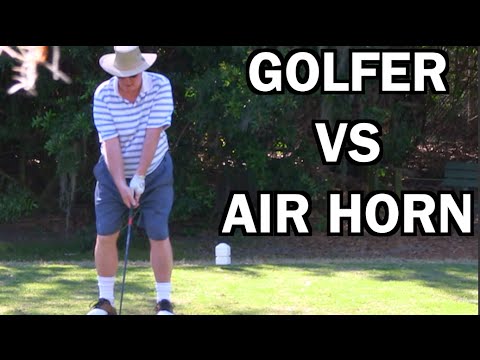 BEST GHILLIE SUIT GOLF COURSE AIR HORN PRANK EVER!!