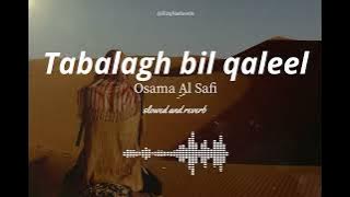Tabalagh bil qaleel - Osama Al Safi (Arabic Nasheed)     Slowed and reverb
