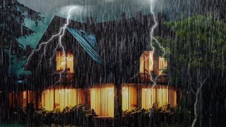 Pioggia sul Tetto - Rain Sounds For Sleeping | Heavy Rain & Thunder On Tin Roof At Stormy Night