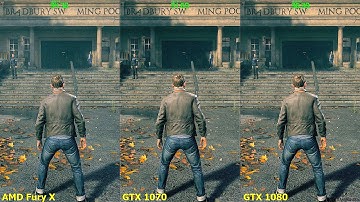 GTX 1080 Vs GTX 1070 Vs AMD Fury X DX12 Quantum Break Ultra Settings Frame Rate Comparison