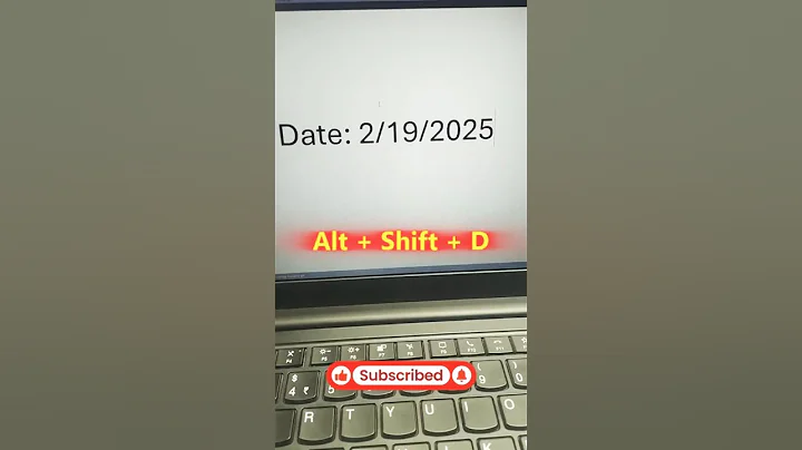Quickly Insert Today's Date |#computer #typing #keyboard #asmr #tricks #fasttypingkeyboard