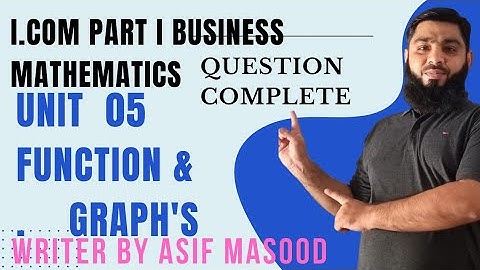 I.com part 1 unit 5 Function & Graph