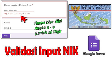 Semua Pasti Bisa, VALIDASI INPUT NIK 16 ANGKA GOOGLE FORM