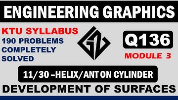 Q136| Development of Surfaces| Engineering Graphics| KTU Syllabus |BE110/EST110| Graphicszone