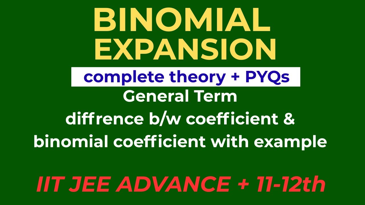 Binomial Theorem Complete Chapter | IIT JEE Maths | Class 11 | G3 Sir|Gateway Mission Academy (GMA3)
