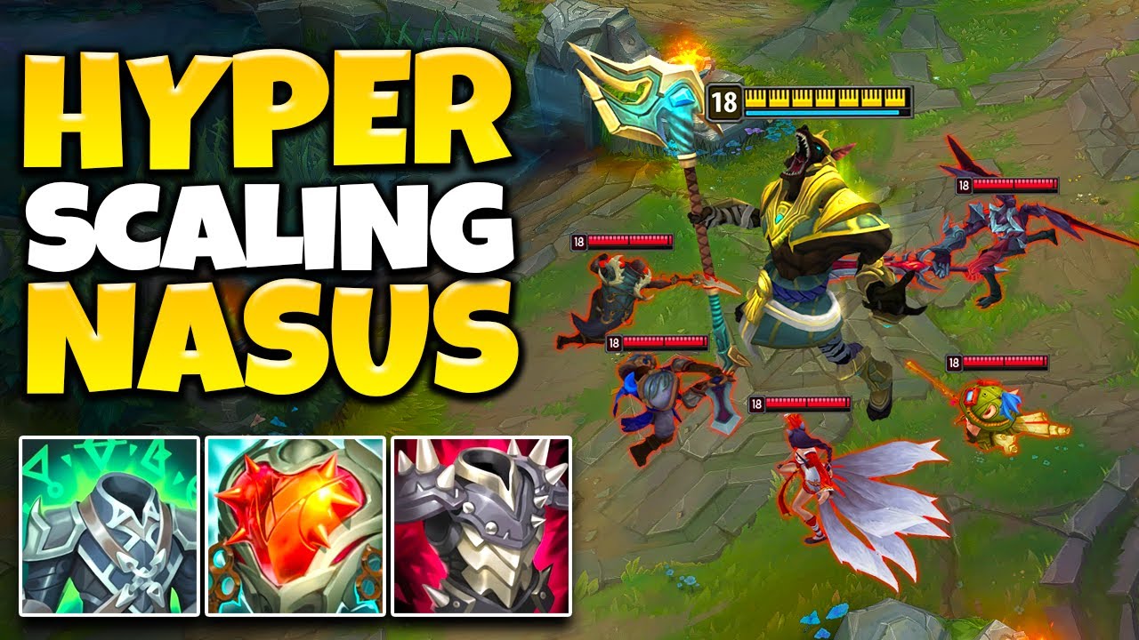 låne fravær Berolige THIS SUPER SCALING NASUS BUILD CAN DELETE HEALTH BARS - League of Legends -  YouTube