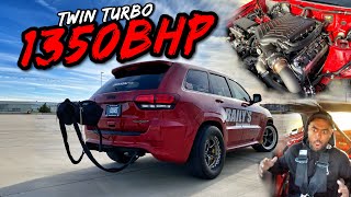 *BRUTAL LAUNCH* 1350HP TWIN TURBO TRACKHAWK FROM HELL..
