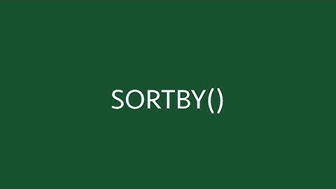 SORTBY function in Excel (with 6 examples) | Sorting without a single click | Excel Off The Grid.