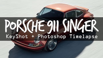 KeyShot + Photoshop Timelapse - Porsche 911 Singer