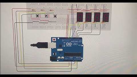 Arduino控制四位數七段顯示器