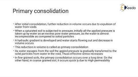 4 initial primary and secondary consolidation