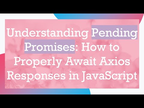 Understanding Pending Promises: