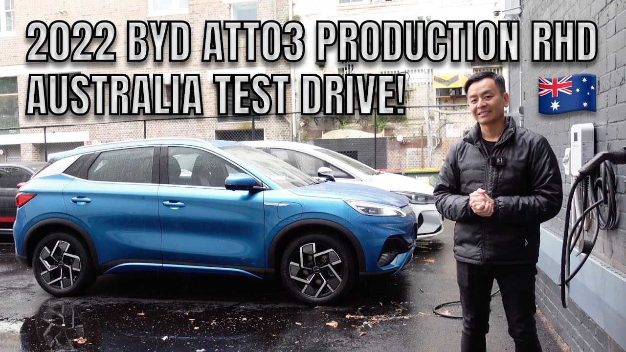 2022 PRODUCTION ATTO3 RHD BYD AUSTRALIA TEST DRIVE AND WALKAROUND