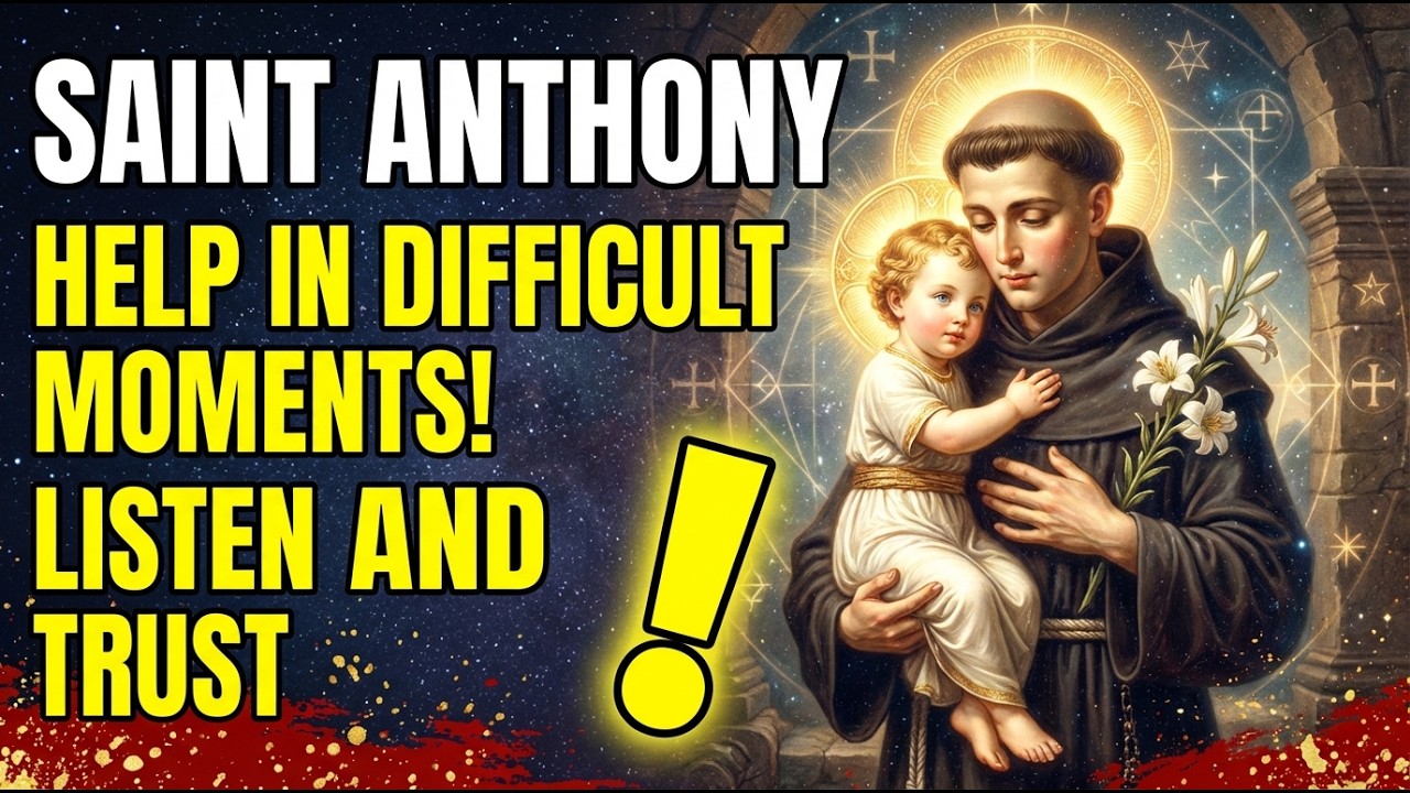 💖 GIVE SAINT ANTHONY 3 MINUTES — THIS URGENT PRAYER CAN CHANGE TODAY 🙏