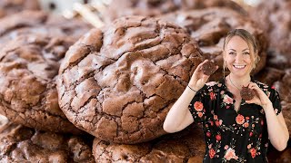Fudgy Flourless Chocolate Cookies
