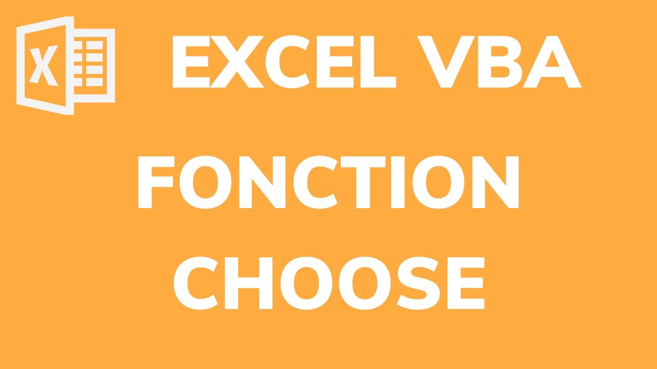 Vba Choose Function Excel VBA: Choisir entre plusieurs valeurs avec la fonction CHOOSE ...