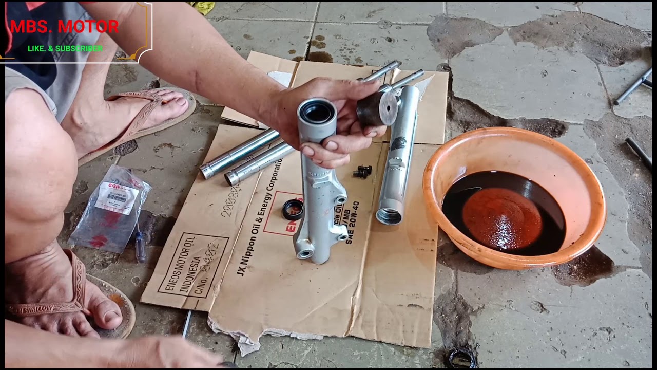 TUTORIAL ganti siel shok depan supra x125 dan dll