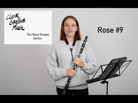 32 Rose Etude No.9 for clarinet - The Rose Etudes Series by Claire