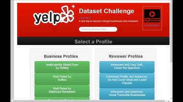 Yelp Data Set Challenge Tutorial - JRS 2013