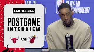 Bam Adebayo Postgame Interview | Chicago Bulls vs. Miami HEAT | April 19, 2024