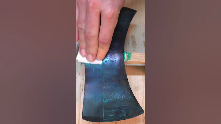 Cold Bluing A Vintage Axe During Restoration  #giveaway #axe #restoration #vintage #tools #asmr