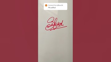 How creat a easy stylish signature #signature #calligraphy #fypシ #art #signaturestyle