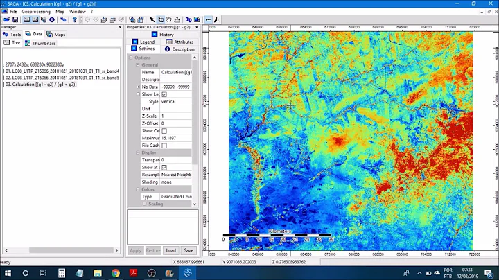 NDVI SAGA GIS