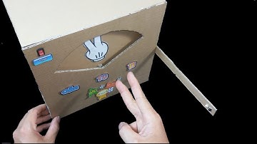 ✊✋✌️Rock Paper Scissors Play Machine DIY from cardboard