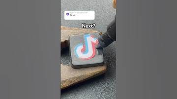 Drawing T for TikTok but on my keyboard! Custom keyboard!
