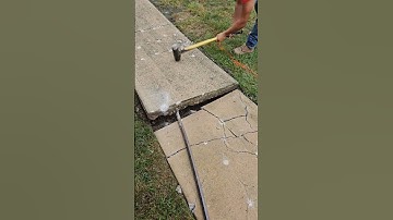 how to break concrete with sledgehammer