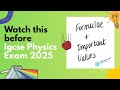 Physics Formulas & Values You NEED to Know! 💡 | Last Min Revision Before Your exam