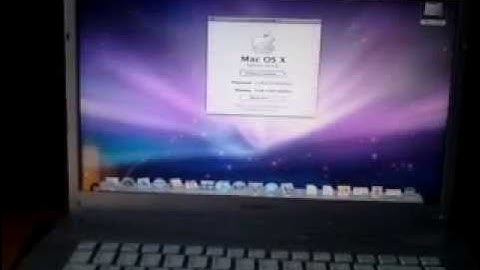 Mac OS X install of my Sony Vaio nw Windows 7 PC