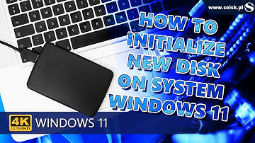 How to initialize a new disk on Windows 11