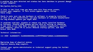 Windows boot genius helps fix most errors and problems:
https://bit.ly/303spso easy bad system config info 0x00000074. fix...