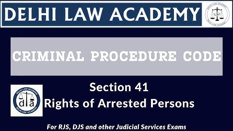 CrPC Section 41 - Rights of Arrested Persons #judiciarypreparation #judiciary #judiciaryexam