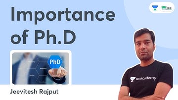 Importance of Ph.D | By Jeevitesh Rajput