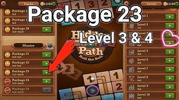 Roll the ball Hidden path || Master  || package 23 || Level 3 || Level 4 || All Level