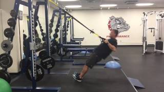 Horizontal T Pull-ups (TRX)