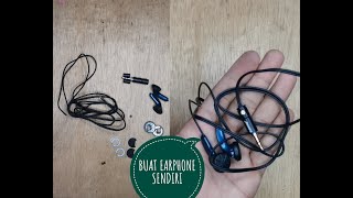 cara merakit headset / earphone sendiri #diy #earphone