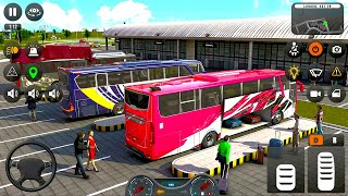 City Bus Simulator 3D Driving Pick Drop Passengers In Multiple Way Of City Android - Gameplay screenshot 1