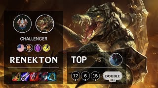 Renekton Top vs Maokai - NA Challenger Patch 10.10