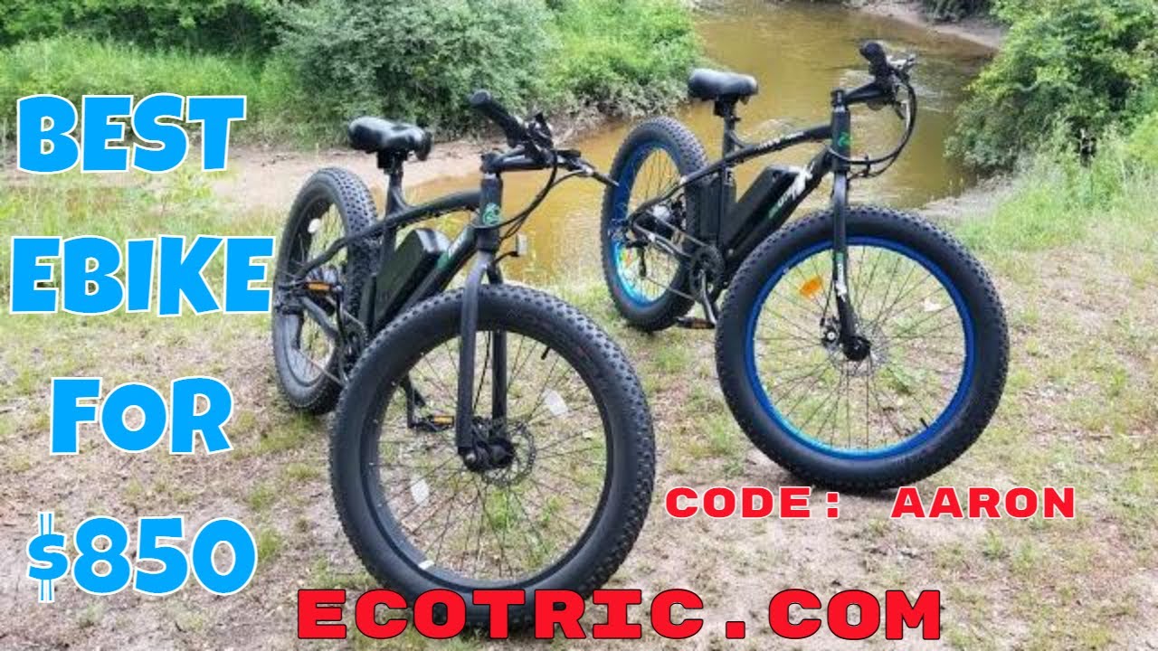 ECOTRIC Ebike 26 inch Fat Tire Mountain Bike Ride On Wet Pavement. Best E Bike Under 1000