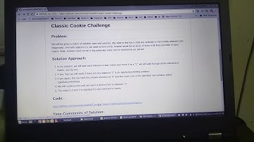 Solution to Classic Cookie challenge interview question