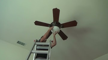 How to Fix Ceiling Fan Clicking/Wobbling for Dummies...Part 2  Hand Held Remote & Light Kit Removal